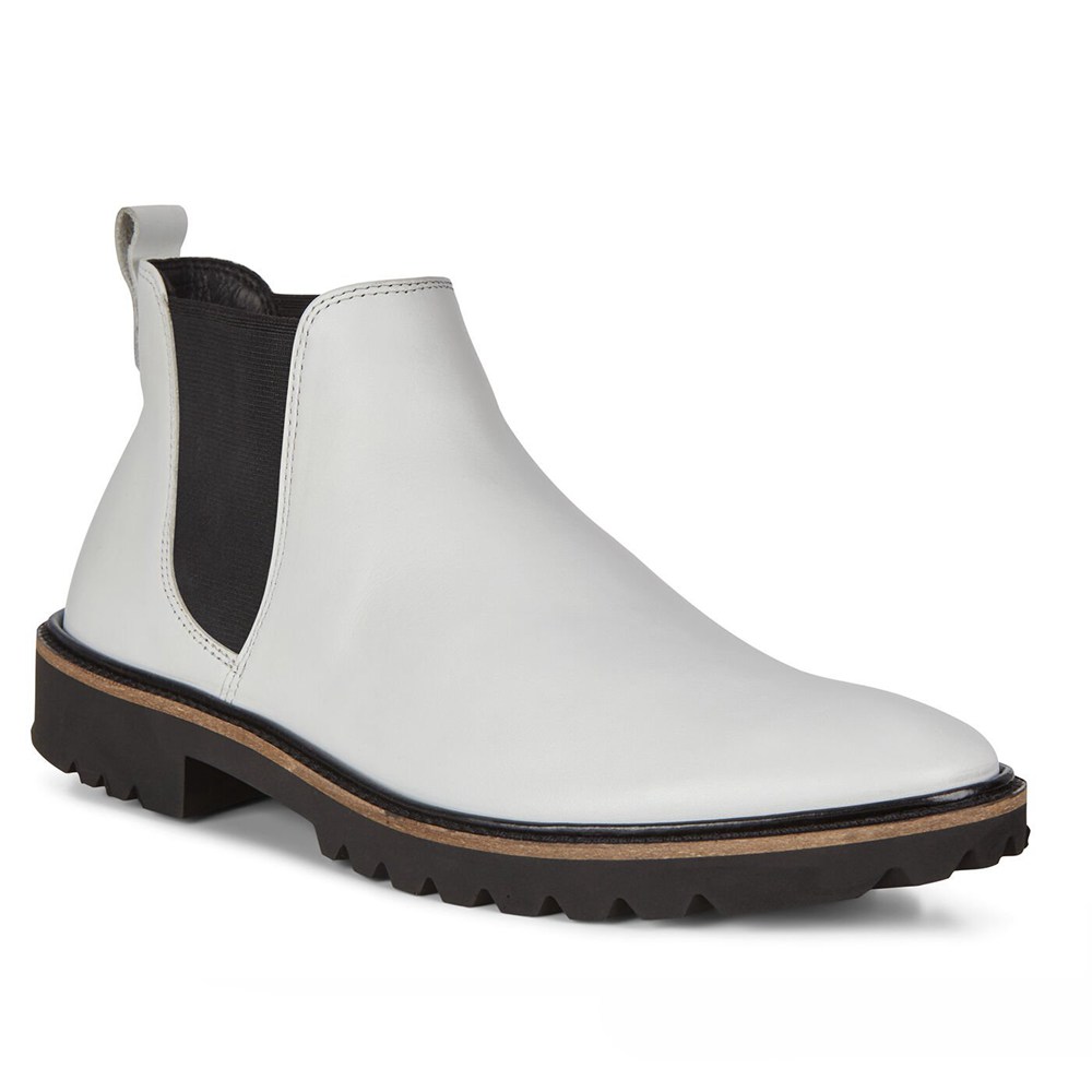 Womens Ankle Boots - ECCO Incise Tailored - White - 1087DCBXK